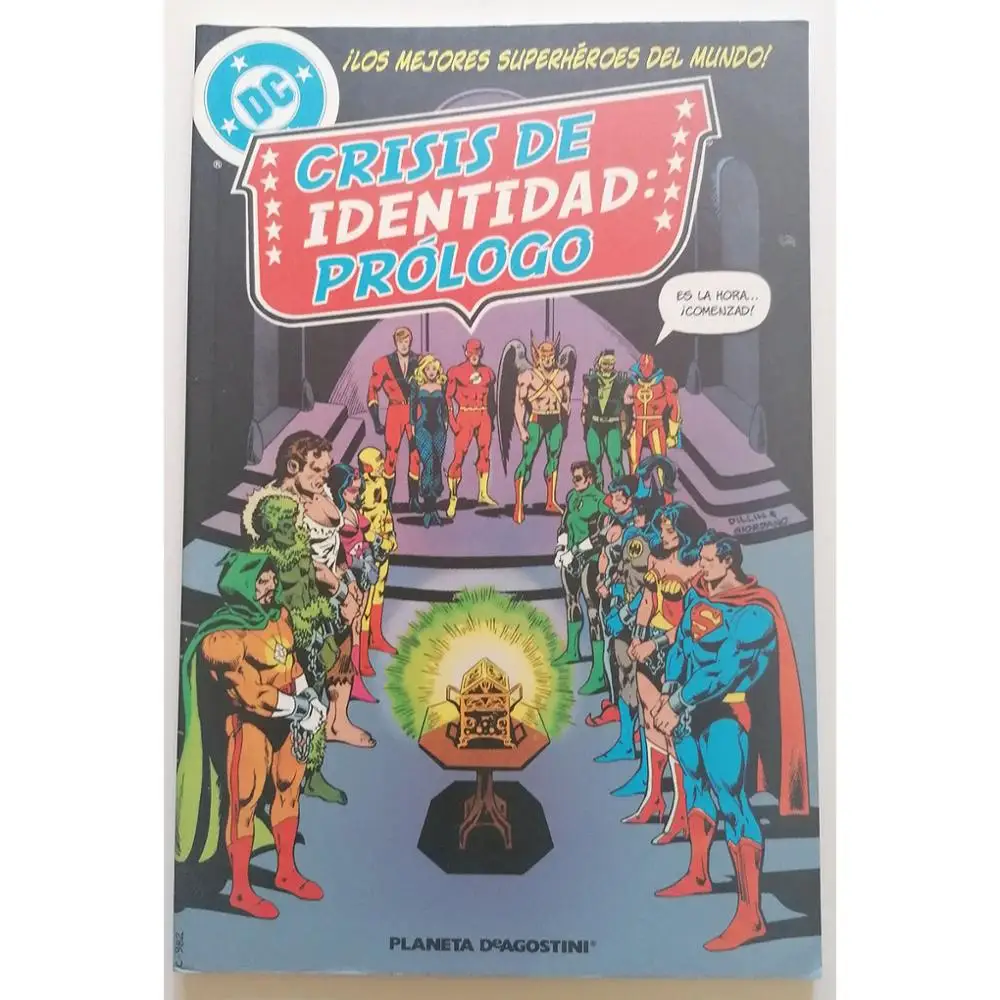 Identity CRISIS, PROLOGO, ED. Planet, author DICK DILLIN, year 2007, COMIC BOOK in Spanish, TEBEO, DC, American