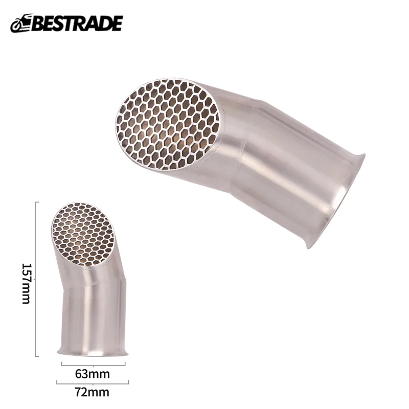 Stainless Steel Escape Motorcycle Exhaust Muffler Tail Pipe Vent Tips  Modified Slip for 1290 Super Duke R 2014-2020