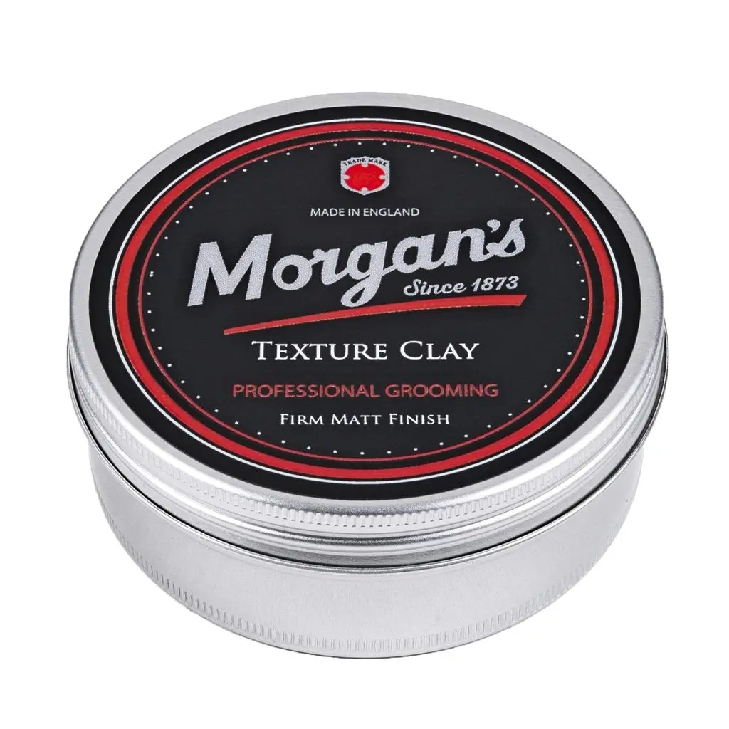 MORGAN'S TEXTURE CLAY a versatile product ideal for thick hair to add TEXTURE or to achieve messy shapes