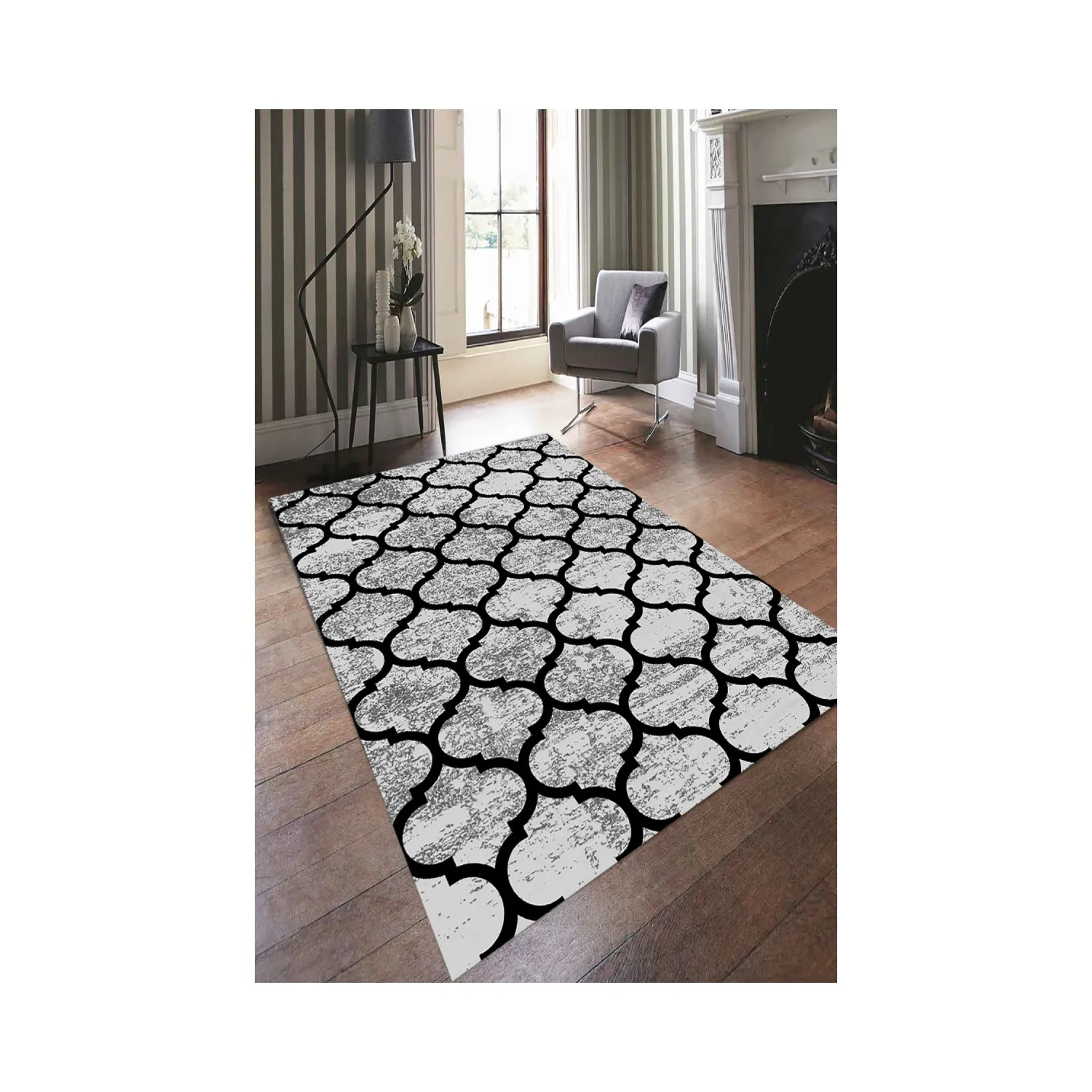 Decorative Oriental Ornament Floor Non Slip Table Blanket Soft Door Mat Nursery Carpet for Living Room Home Indoor Runner