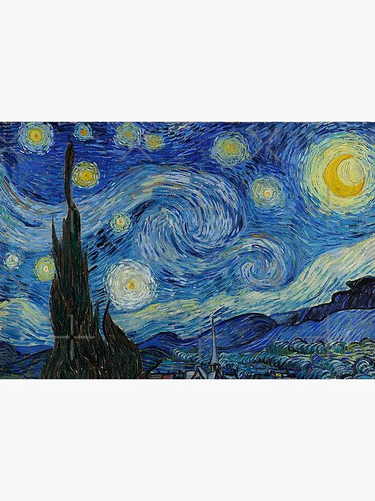 Vincent Van Gogh Đêm Đầy Sao Tranh Mặt Nạ Mặt Nạ Lọc Bỏ Túi Vải Có Thể Tái Sử Dụng Có Thể Rửa Được