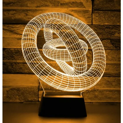 Lampada 3D giroscopio luce 3D