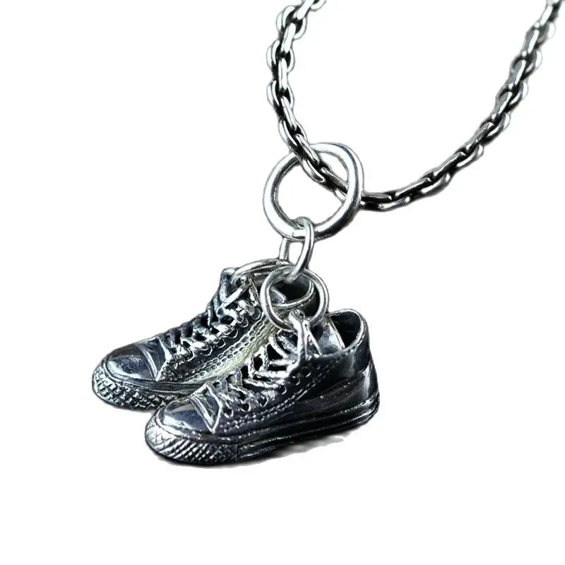 

KJJEAXCMY boutique jewelry S925 the new Thai silver hand-made men's and women's fashion football shoe pendant