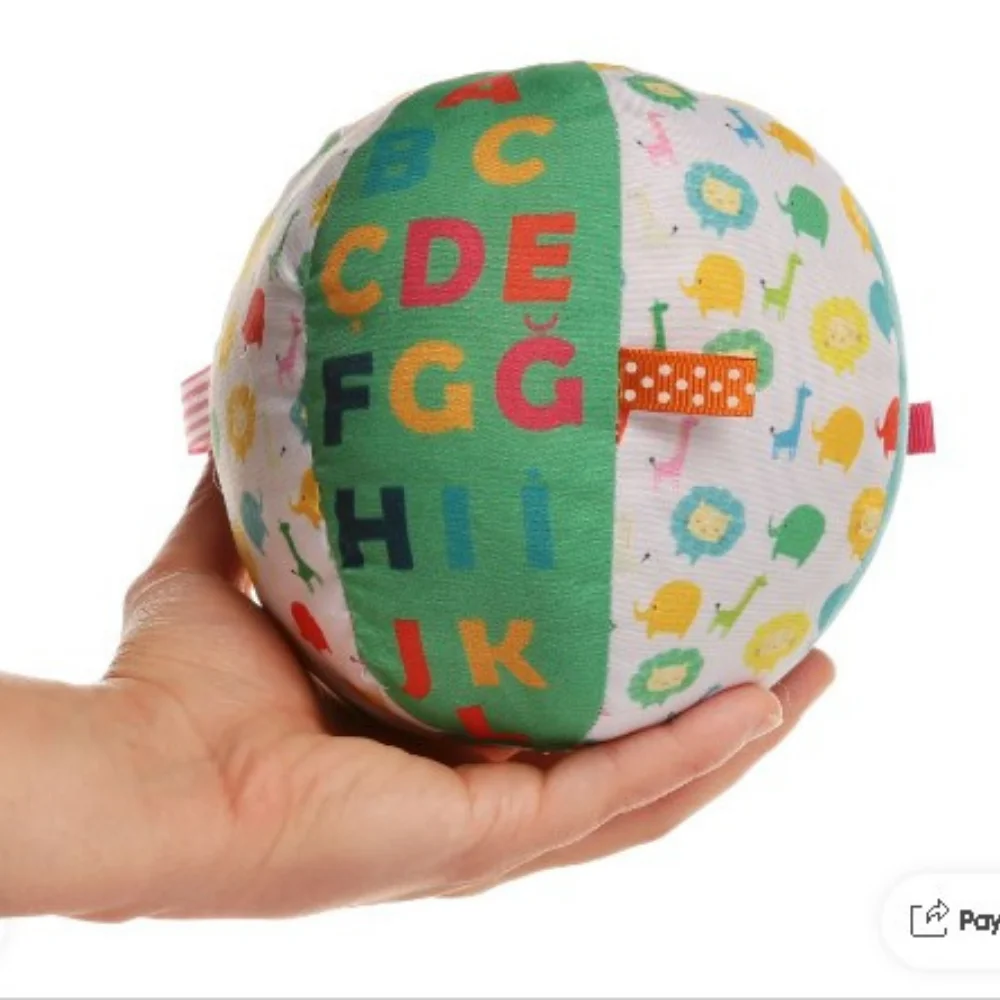Bola de Brinquedo Diversão Educacional 5 Polegadas Bebê Ensinado Letras Mãe Criança Menina Menino Divertido Desenvolvimento Pessoal Moda Adequado para Todas as Idades Inteligência Presente Seguro Conveniente Multi-Comp