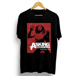 T-Shirt ASKING ALEXANDRIA. Large Size. A Metal Band Nation. Graphics Cover New Funny Brand Clothing Tees Tops Men Youth XS-3XL