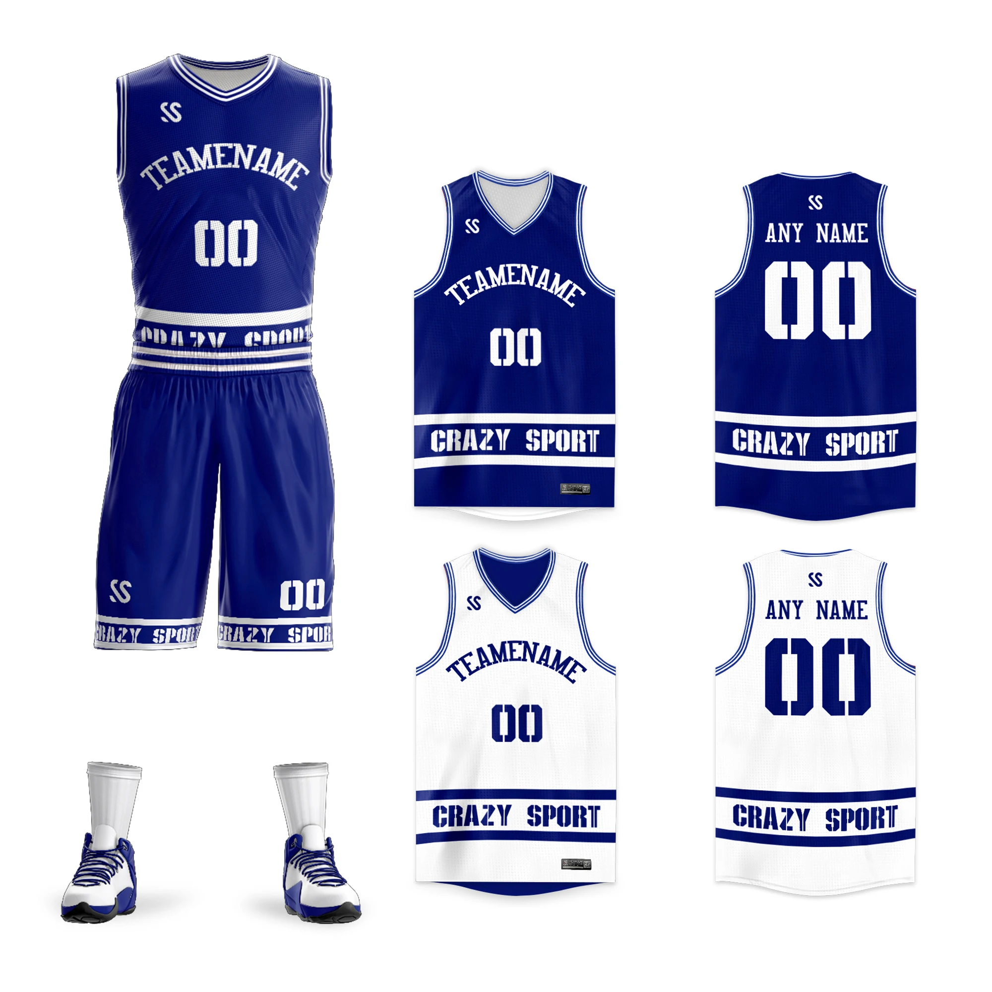 

Custom Basketball Jerseys Reversible Sportwear Adult Playing Jersey Fans Sports Set Uniform Outdoors Team Clothing Men/Youth