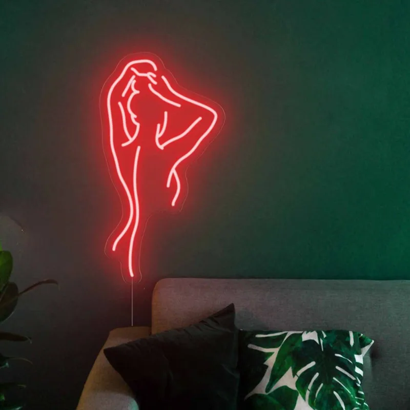 LED Neon Sign Sexy Lady Body Neon Light LED Sign Room Decor Wall Hanging Art Neon Wall Lamp Home Decor Party Bar Neon Led Lights