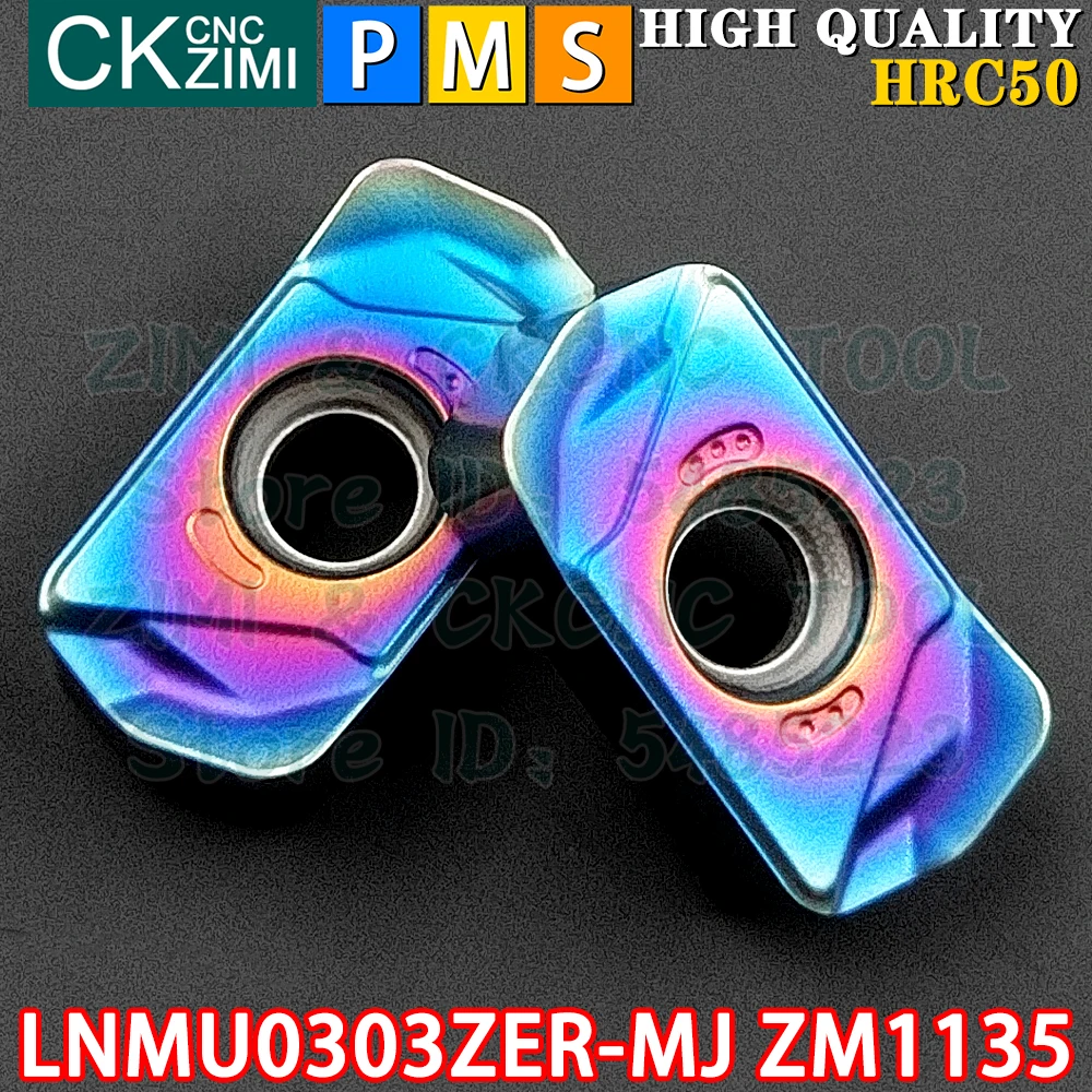 LNMU0303ZER-MJ ZM1135 LNMU 0303 ZER MJ Carbide inserts Fast feed milling inserts CNC metal lathe Indexable milling tools LNMU03R