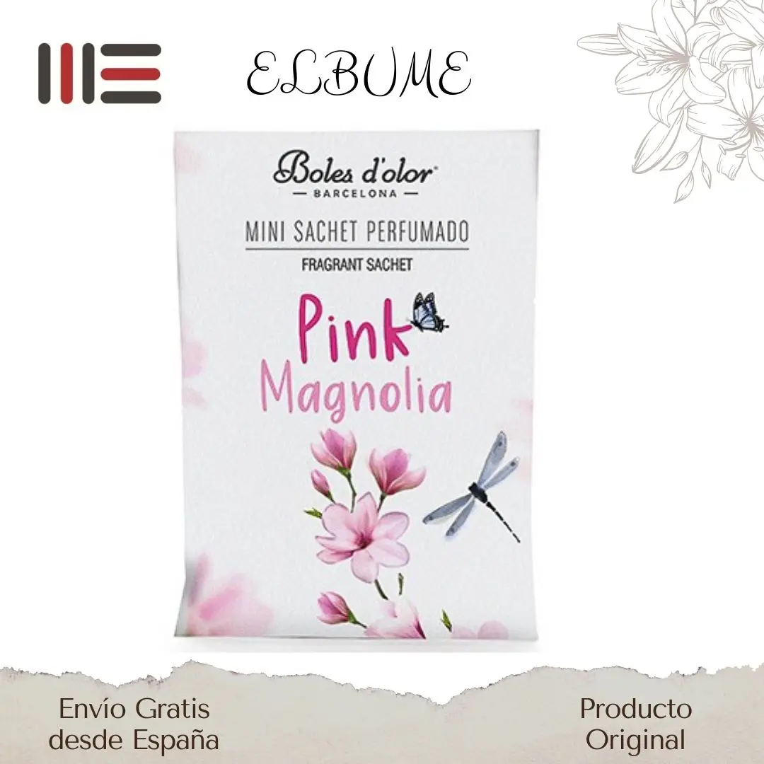 Boles D 'olor perfume air freshener PINK MAGNOLIA fills your closets, car, drawers, clothes boxes, shoemakers of nice scented aromas. The small environment that does not take up space lasts 6 months active.