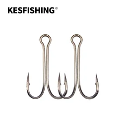 KESFISHING Double Hook Weedless Fishing Hook for Soft Baits and Frog Lures Fishing Tackle for bass pike
