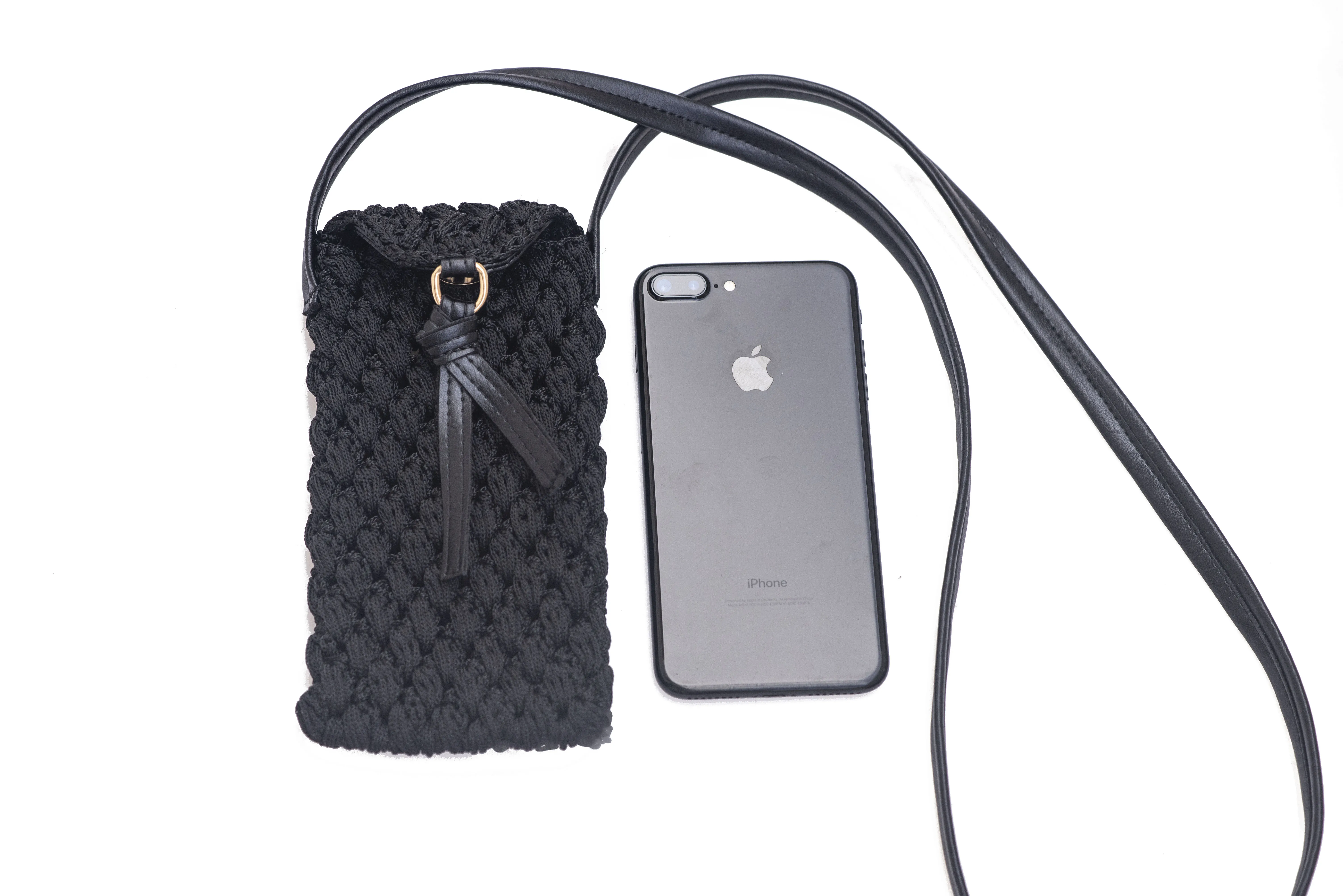 Kavshak Mesh Pattern Stylish Casual Cross Strap Cell Phone Pouch Bag with Magnet Closure Luxury Handbag Ladies Handbags Women