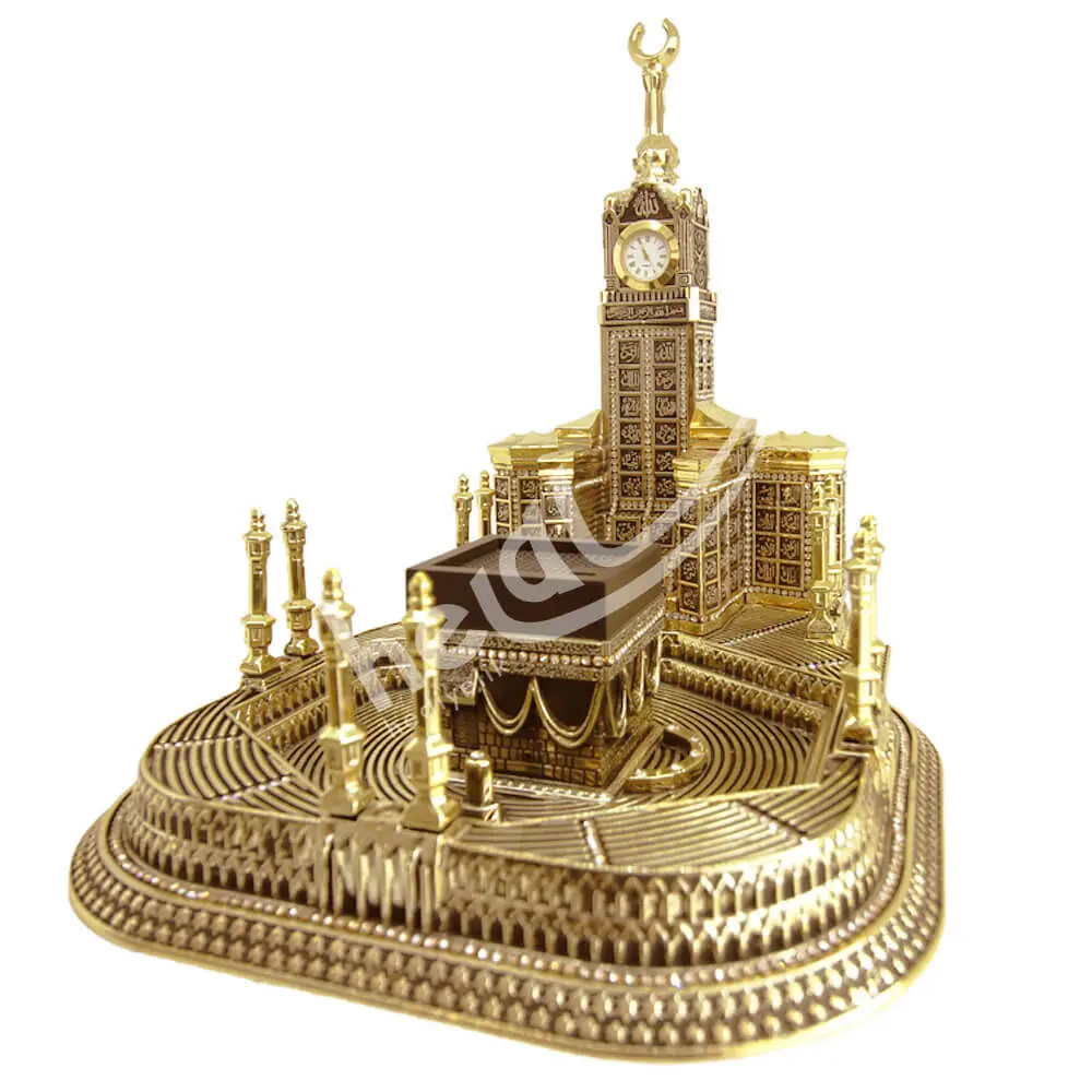 Masjid Haram Kaaba Scale Model EsmaülHüsna Written Zamzam home decor miniature feast gift Jawshan Kabir armor Eid mubarak Trinket