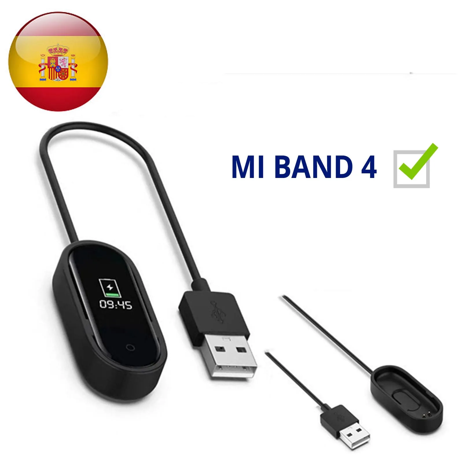 2 pin USB Charger Dock Station for Xiaomi Mi Band 4 Black Charging Charger Data Dock Replacement