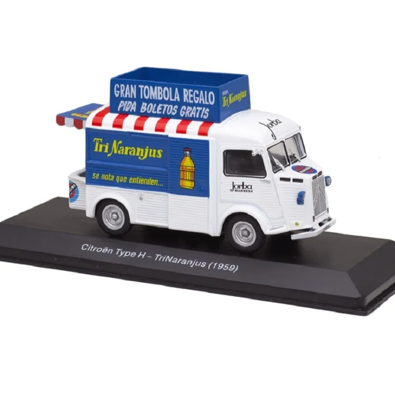 Salvat, Type H Food Truck Refreshing Drink 1959, Échelle 1:43, Miniature en métal moulé sous pression, Véhicule de livraison et de service, Collections, Sans fascicule, Emballage blister d'origine pouvant être froissé, Base d'identification du modèle