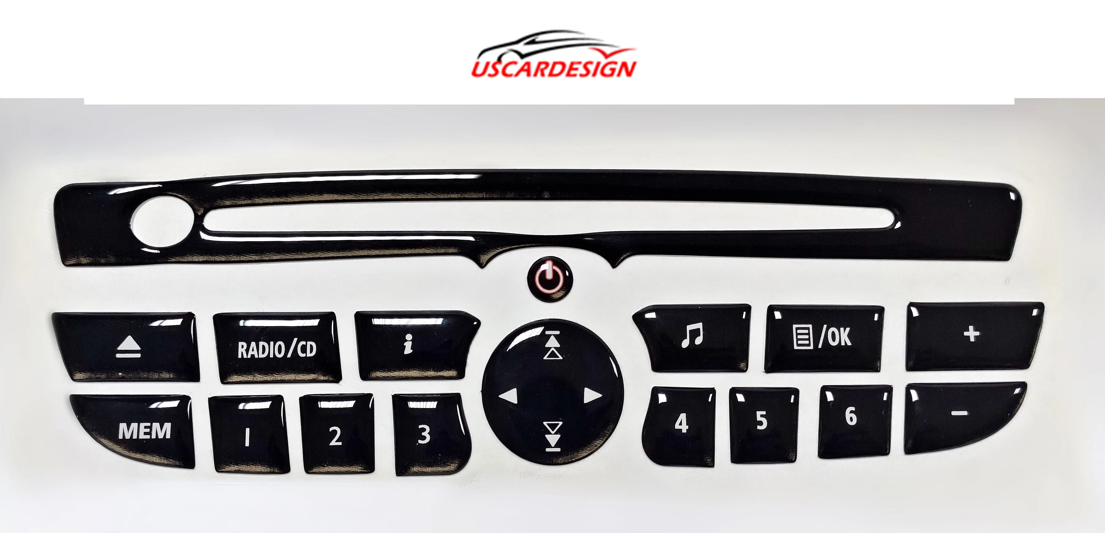 For Renault Megane 3, Fluence, Clio 3, Master, Laguna 3, Scenic Multimedia, Tape, Cd Player Buttons Replacement Set