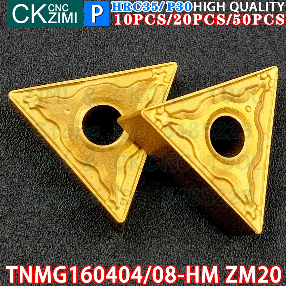 TNMG160404-HM ZM20 TNMG160408-HM ZM20 Carbide Insert External Turning Inserts Tool ​TNMG CNC mechanical Metal lathe Cutting Tool