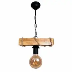 Alle Home Hout Touw 3 Pcs Rustieke Kroonluchter