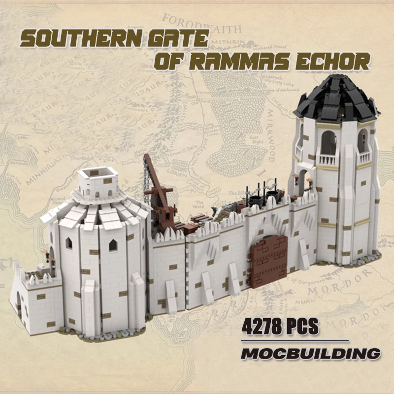 

New Movie Southern Gate MOC Great Ancient Wall Building Blocks Ultimate Collector Model DIY Assembly Bricks Display Xmas Toys