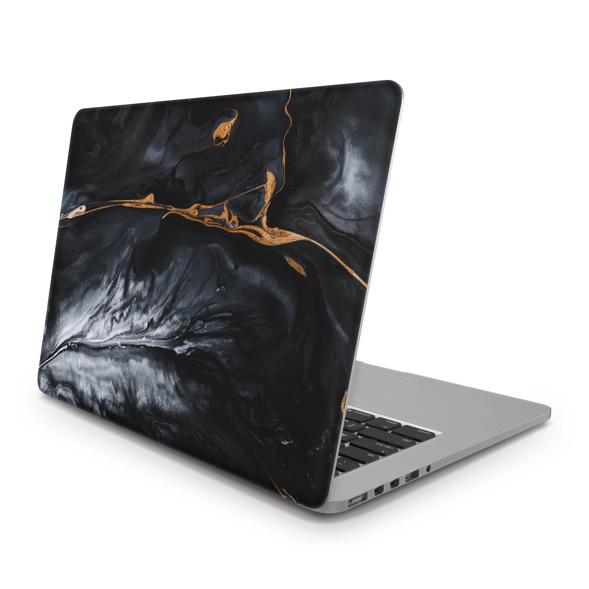 Sticker Master Black Gold Marbleized Effect Universal Sticker Laptop Vinyl Sticker Skin Cover For 10 12 13 14 15.4 15.6 16 17 19 