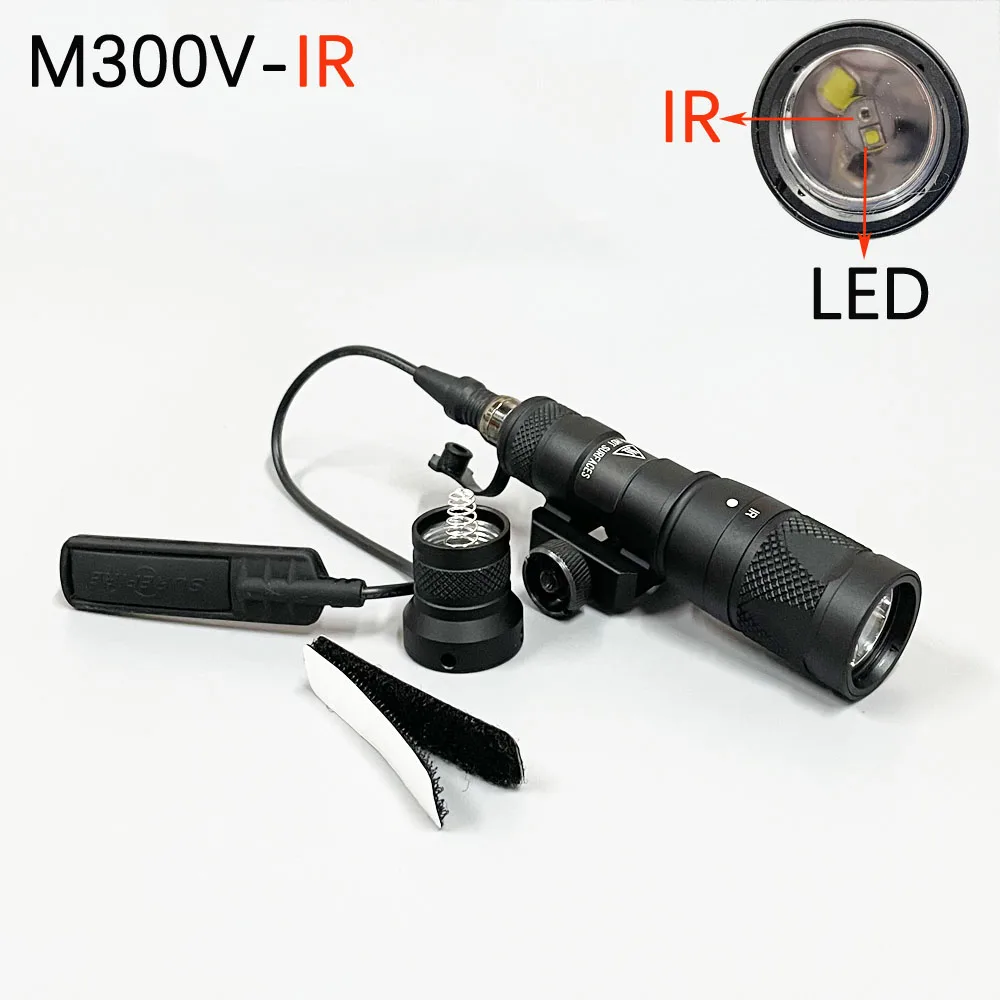 M300V IR Scout Light White LED & Infrared illuminator Dual Output Tactical Light Constant Momentary fit 20mm Rail