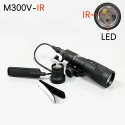 M300V IR Scout Light LED bianco e illuminatore a infrarossi doppia uscita luce tattica costante vestibilità momentanea guida da 20mm