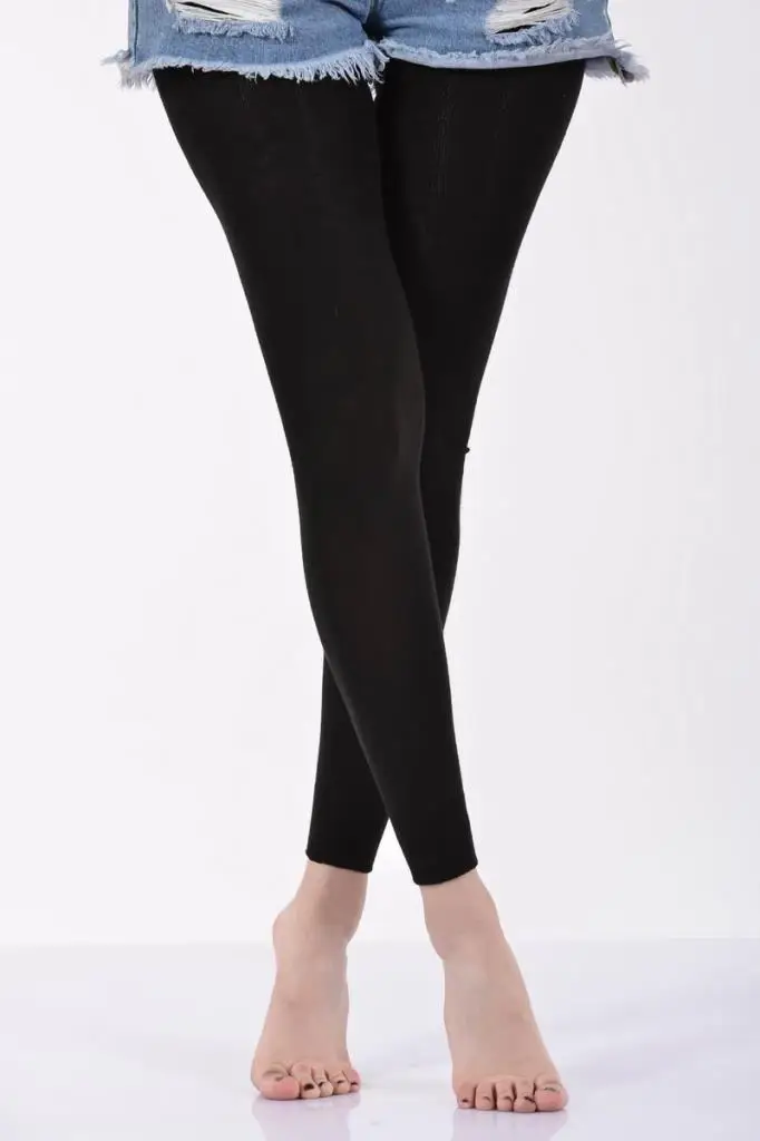 Idilfashion Female Solid Color Angora The tights-Black-B-ART009 (3'LÜ package)