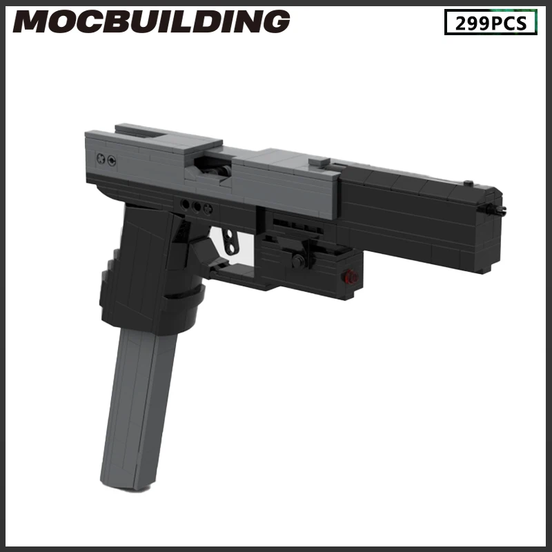 

Moc Building Blocks Glock 26 Rubber Band Gun Pistol 299PCS Bricks Super Weapons Series Gifts Educational Toys Collection XMAS