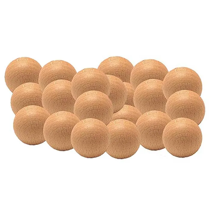 Ball football wood beech 13 gr 33mm 20 PCs