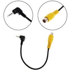 Adapter cable 2.5mm jack (4-pin) to RCA (mom) AV-IN for GPS navigator, rear view camera, AV plug, RCA plug. 20 cm