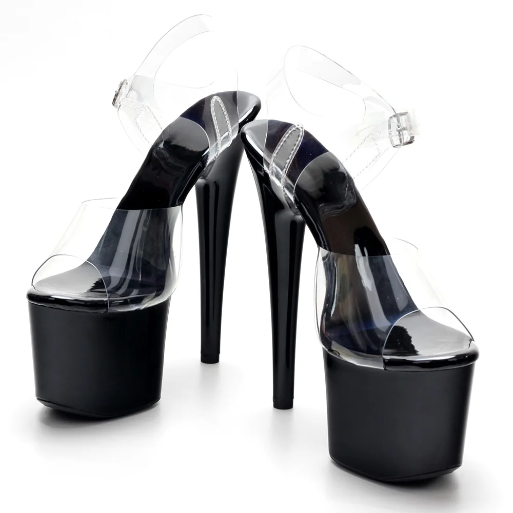 17CM High Heel Ankle Strap Pole Dancing Lap Dancer Shoes Size36-43