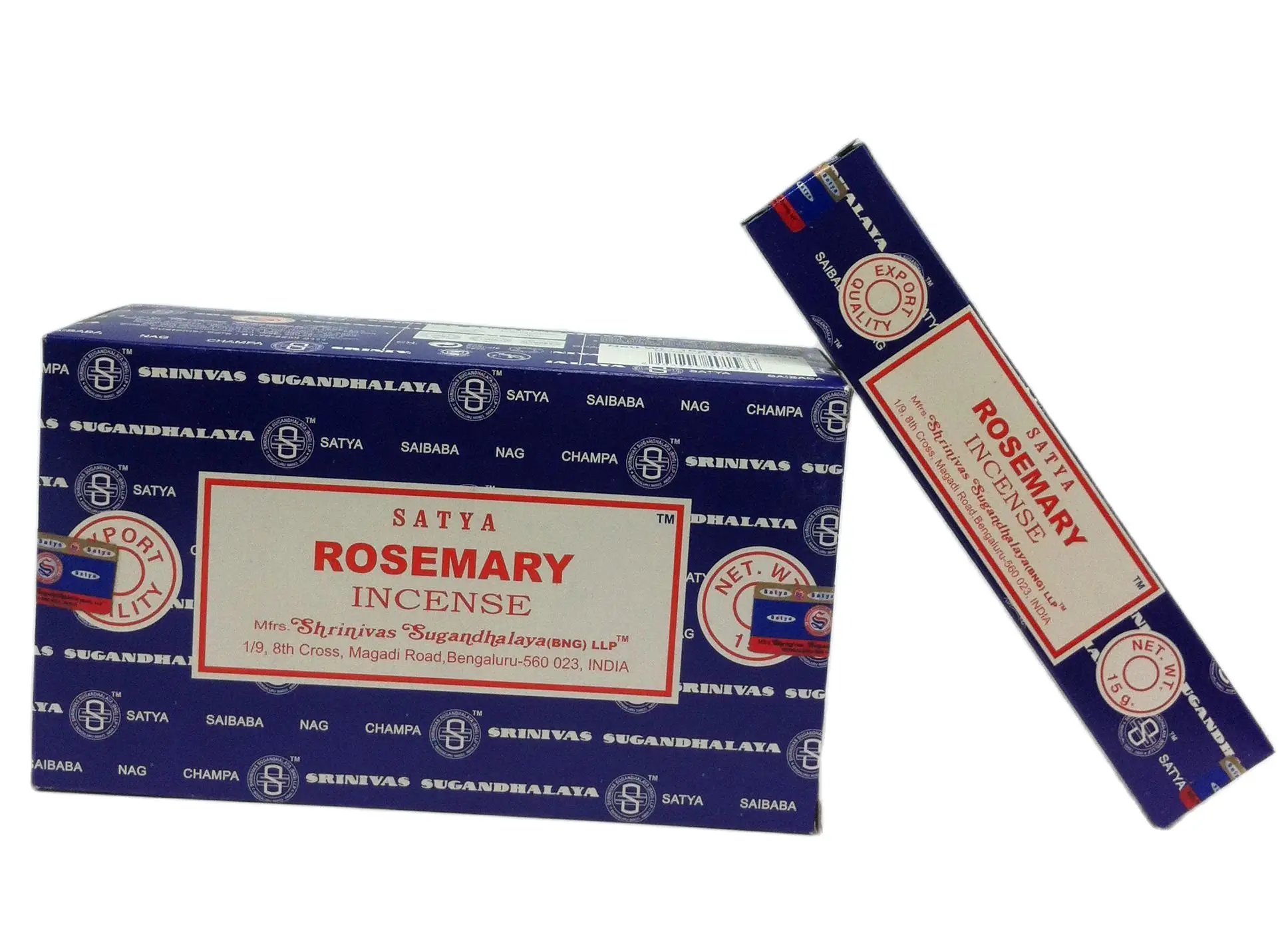 Rosemary incense Satya (ROSMERY) rods 180 grams relaxation reiki yoga stick Holy + tablet burner assorted gift