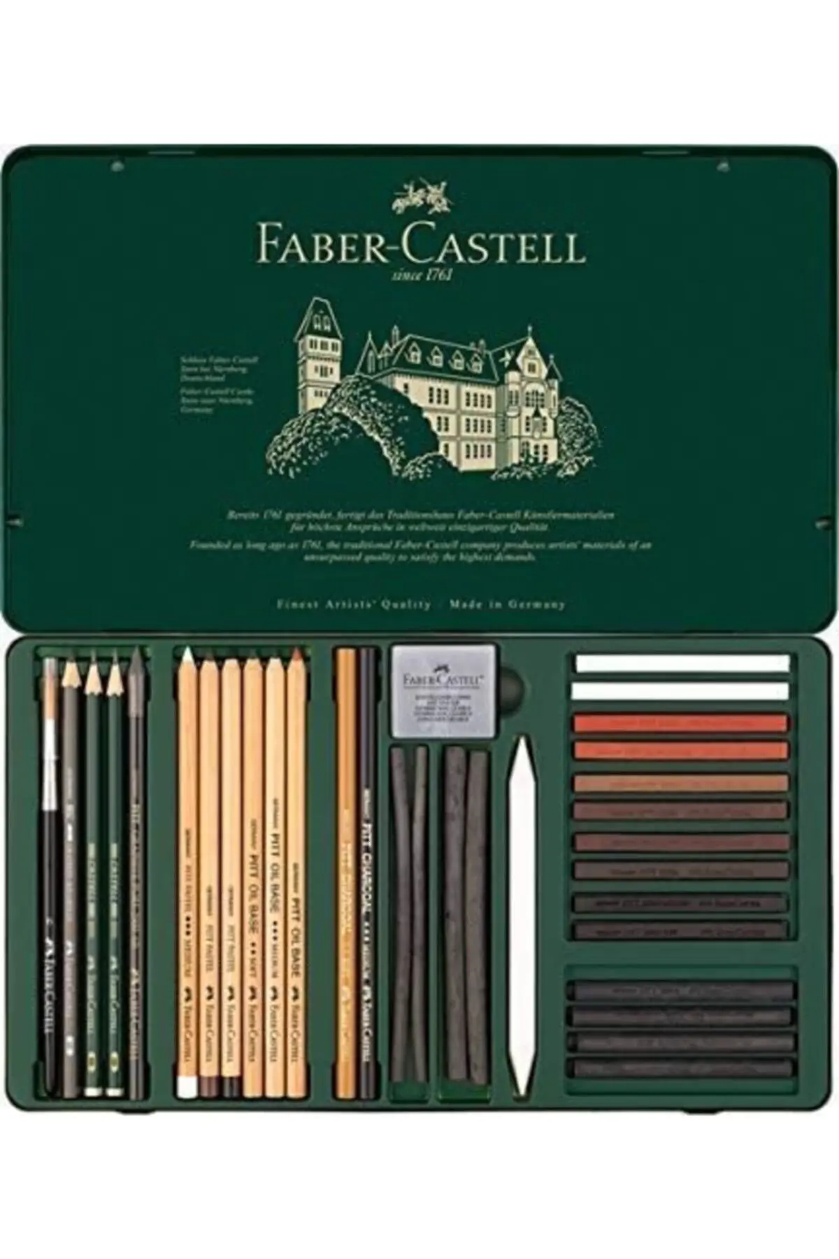 Faber Castell Pitt M. Conjunto cromado negro