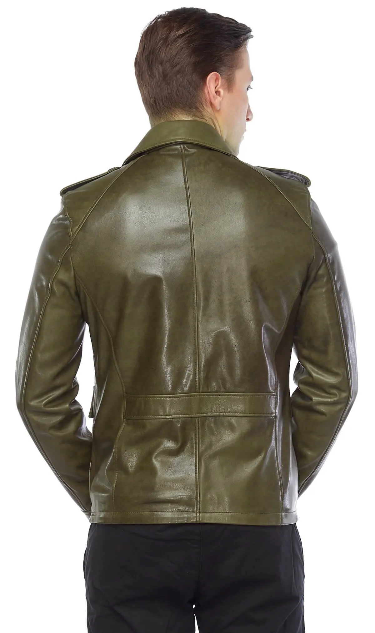 Ares Da Thật Nam Da Xanh Orjinal Da Cừu Thu Đông 2022 Biker Slim Size Lớn VintageTürkiye