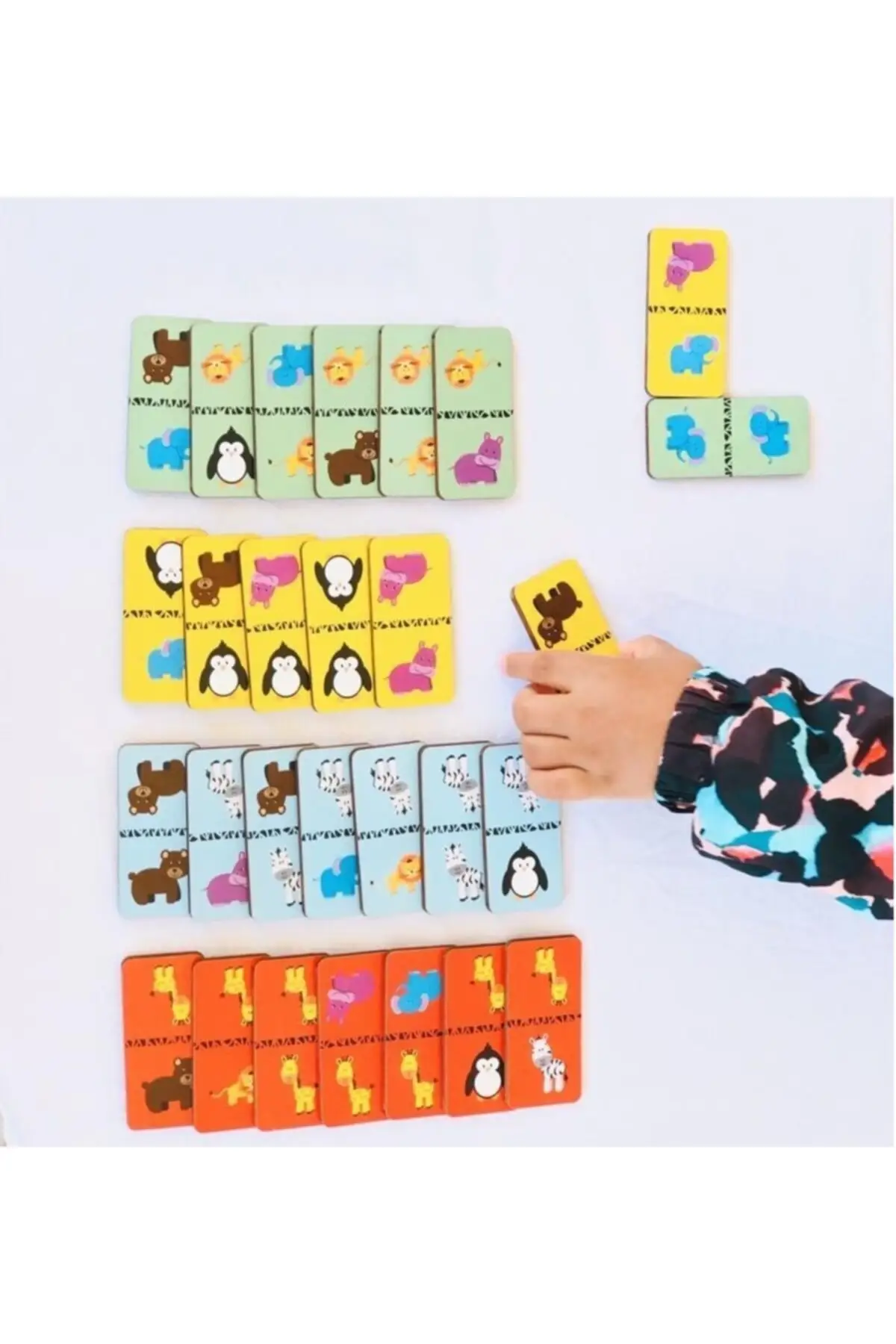 Wooden Mix&Match Game Free Shipping Hobby Toy Animals And Colours