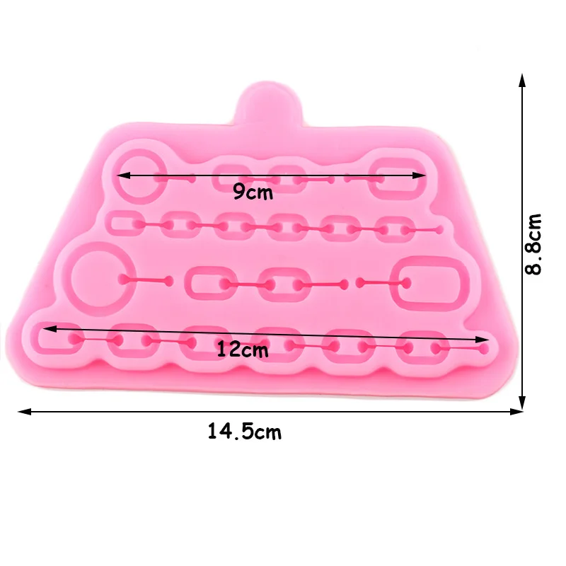 Vintage Chain Cake Border Silicone Molds DIY Party Fondant Cake Decorating Tools Candy Polymer Clay Chocolate Gumpaste Moulds