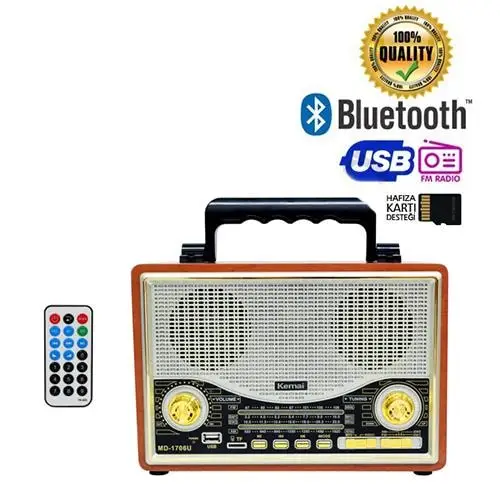 

Kemai MD-1706BT Nostalgic Retro Radio USB Bluetooth SD 439609384