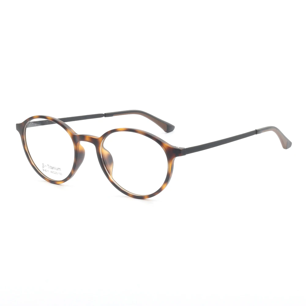 Fashion Women Optical Glasses Frames Men Round Eyeglass Frame Prescription Eyewear Light TR Tortoise Red Blue Optical Spectacles