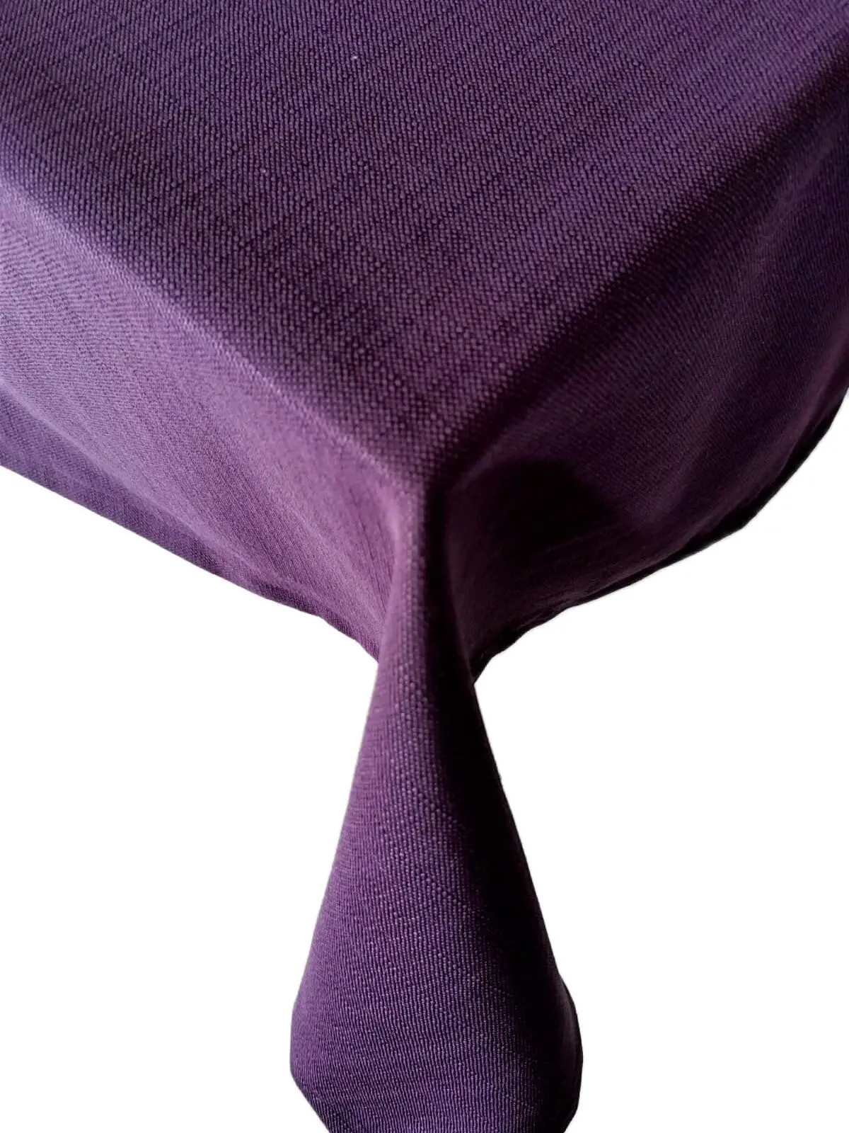 Linen Look Stain Resistant Purple Table Cloth Wedding,Party,Sofa Cover Turkish Cotton For Rectangular Table