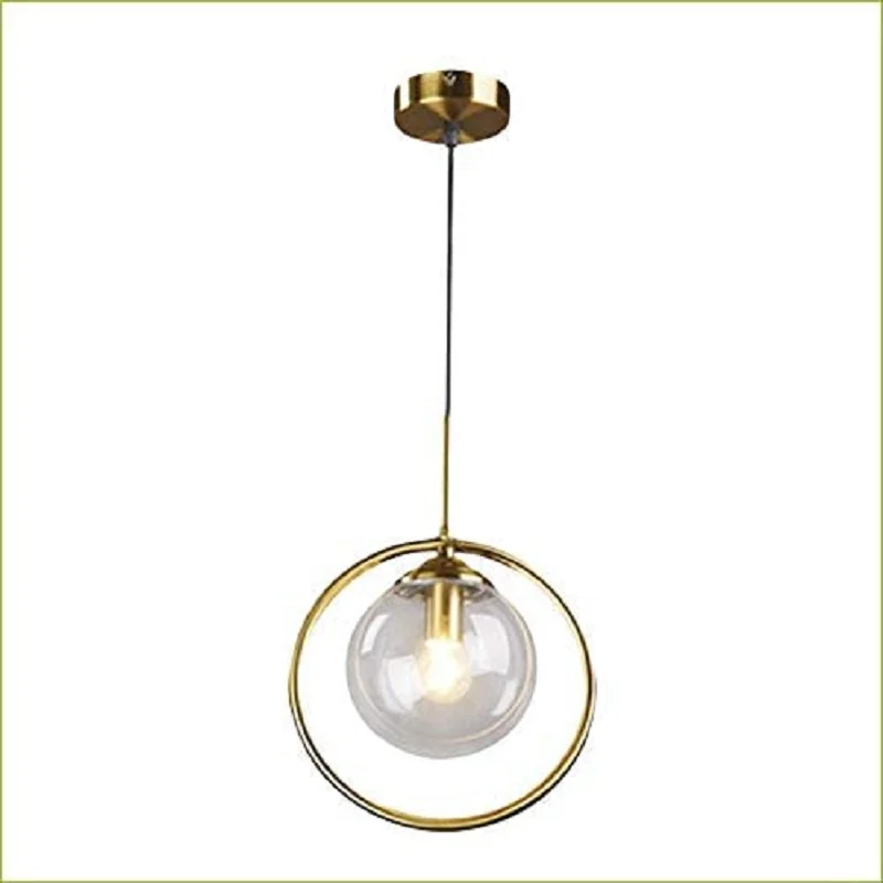 Click to get an enlarged view aluminum ring shape, glass round chandelier lamp + Φ 150MM, ANI