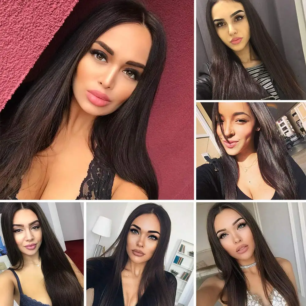 Braun Spitze Front Menschliches Haar Perücken Transparent Gerade Spitze Vorne Perücke Für Schwarze Frauen Farbige Brown Lace Front Perücke Brasilianische remy