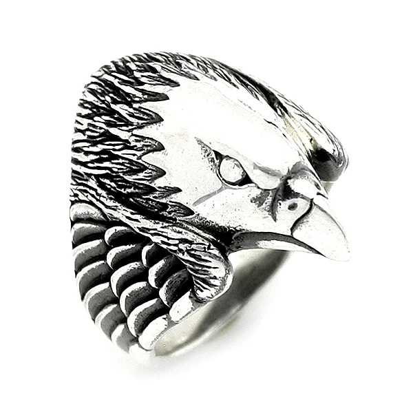 Mens Ring 925 Sterling Silver Ring Eagle Rings Male Jewelry Rings For Men Rings for Women Men`s Rings Men Jewelry