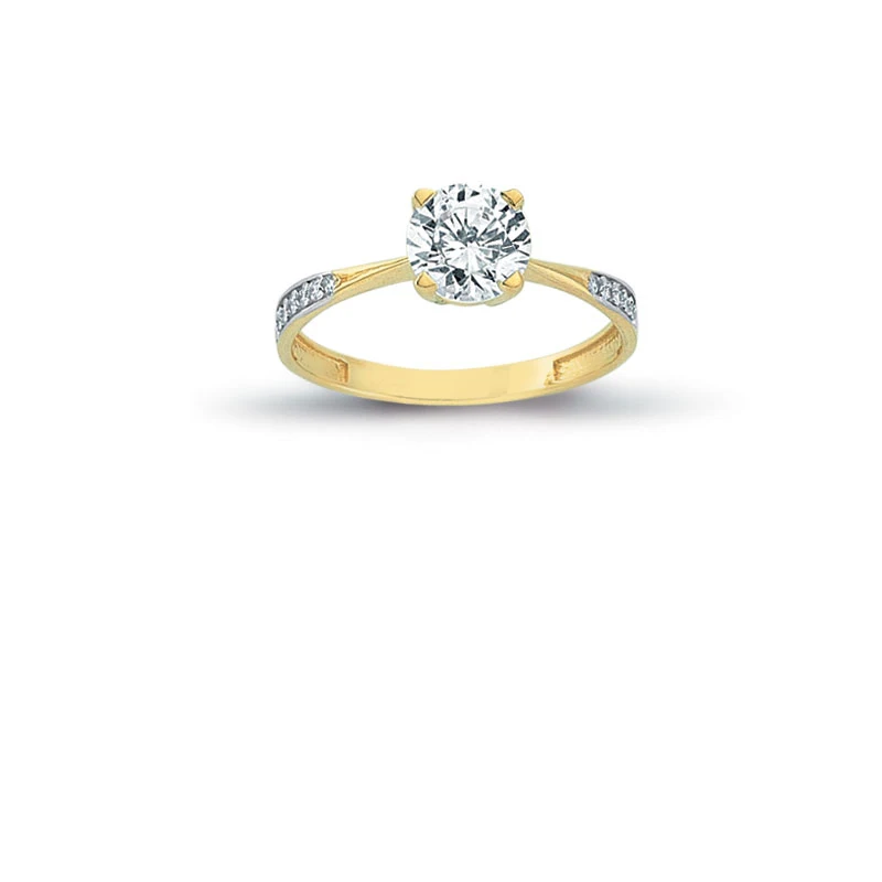 14K Solid Gold Exclusive Solitaire Engagement Wedding Ring