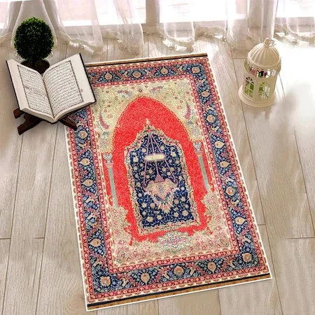 Quality prayer rug Gift prayer rug Dowries prayer rug Prayer rug ıslam Muslim prayer rug rug god KAABA ALLAH MUHAMMAD Mecca turk