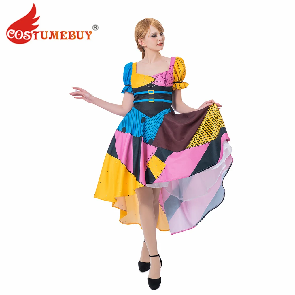 CostumeBuy The Nightmare Cosplay Sally Costume Christmas Halloween Sally Dress Costume Steampunk Cosplay Costume