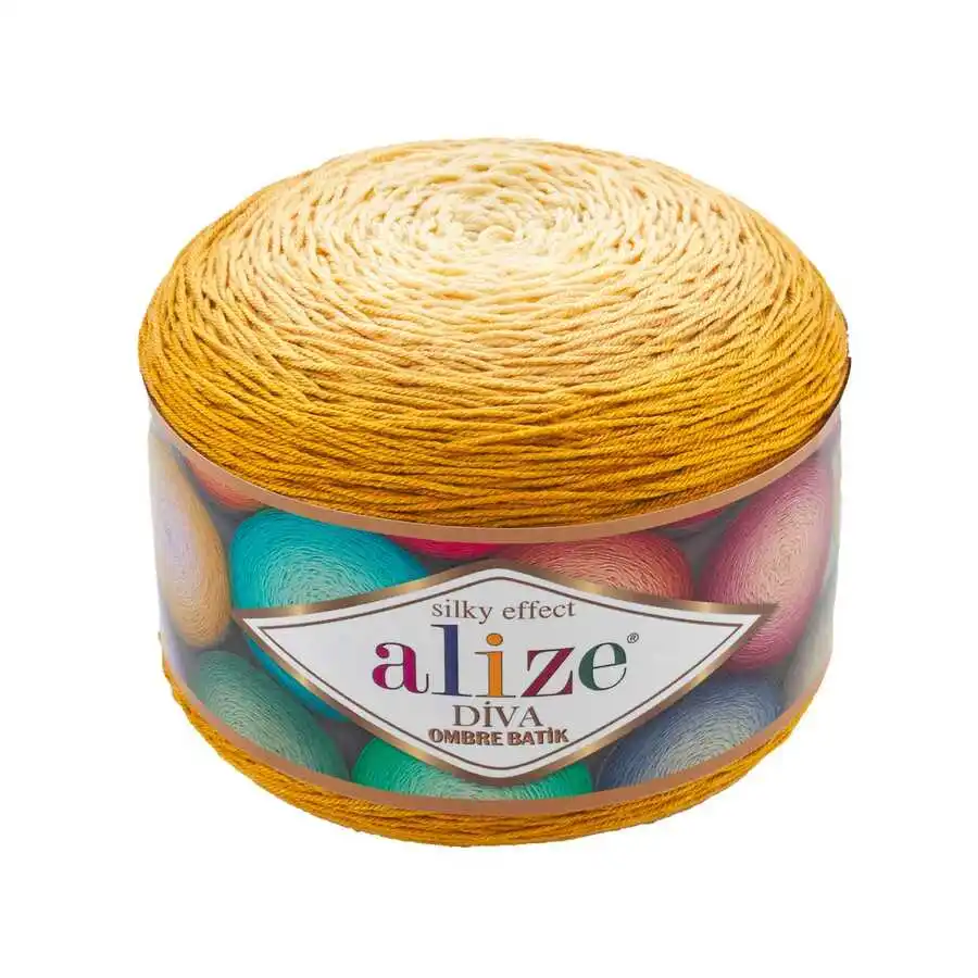 Alize Diva Ombre Batik Hand Knitted Yarn 875 Mt 2x250 Gr Ball Scarf Tie Dye Acrylic DIY Natural Dress Mothers Day Favor Gift