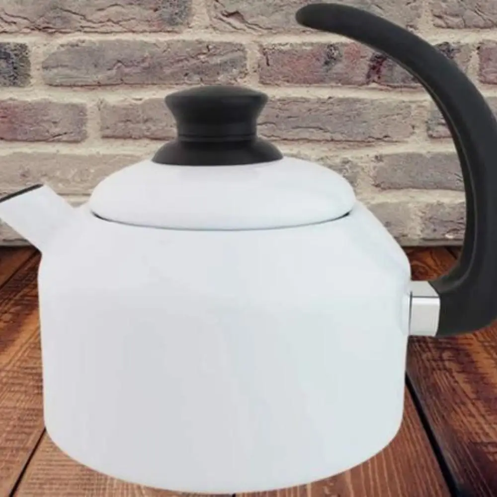 White Enamelled Kettle 1500 ml - Ewel