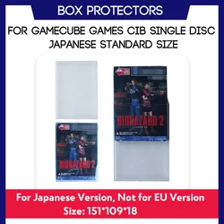 Box Protector For GameCube Japanese Games CIB Complete In Box Single Disc Standard Size Clear Case