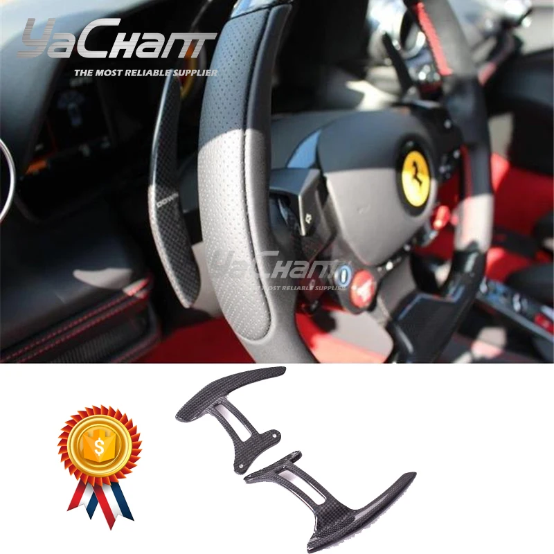 

DCF Dry Carbon Fiber Shift Paddle Fit For 2020-2022 Ferrari F8 Tributo Coupe and Spider