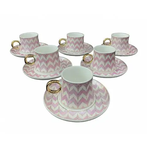 

DOLBOVI 12 Piece DISTINGUISHER FKR-1475 PORCELAIN COFFEE FİNCAN Set NEW MODEL teaware cup tea handmade bowl beautiful mugs turkish tea set vintage Saucer creative Latte Cup free shipping products service coffee Weights