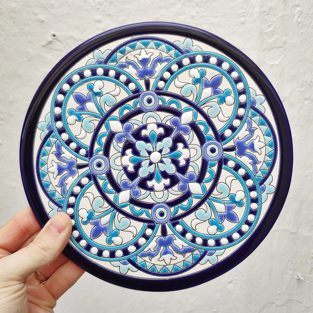 CERAMIC Plate 21cm (8,3 inches)-handmade glazed CERAMIC-Andalusia, SPAIN-Sevilla-CERAMIC FROM SPAIN-